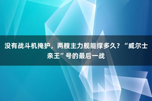 没有战斗机掩护，两艘主力舰能撑多久？“威尔士亲王”号的最后一战